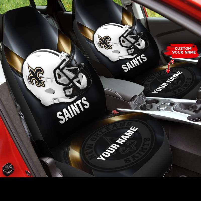 Personalized New Orleans Saints Car Seat Cover 2