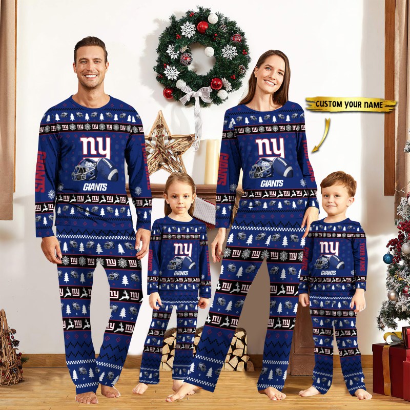 New York Giants Personalized Pajamas Image 1
