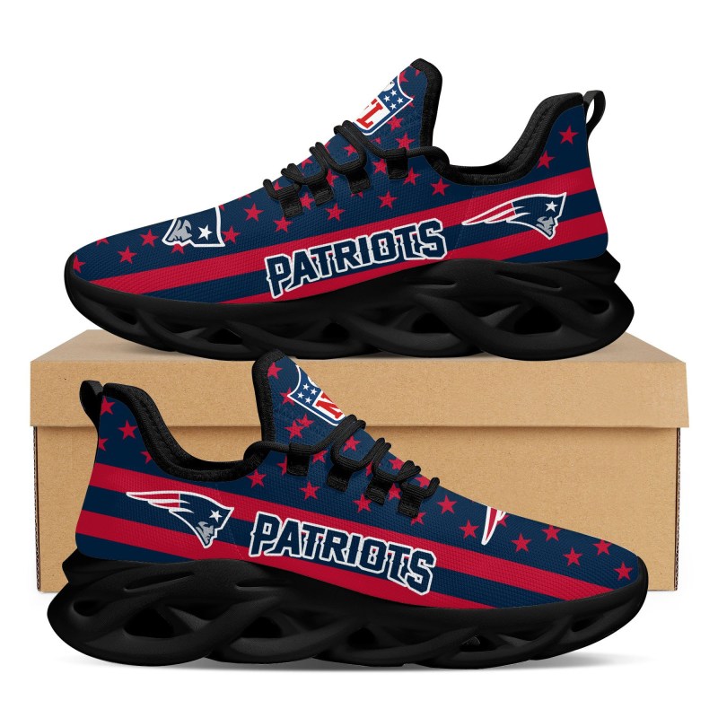 Stylish New England Patriots Yezy Running Sneakers