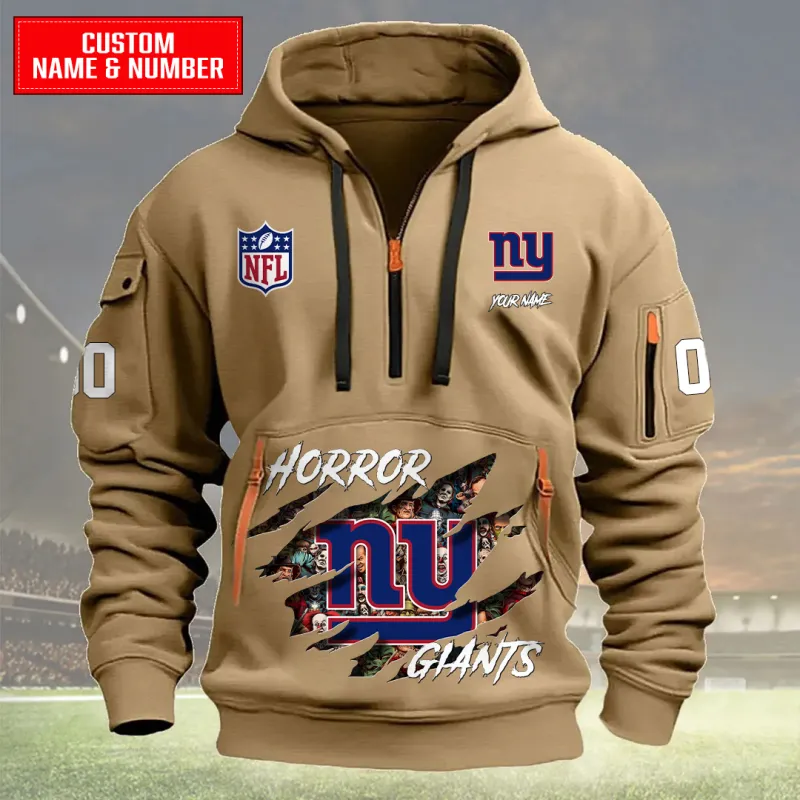 Khaki Quarter Zip Hoodie
