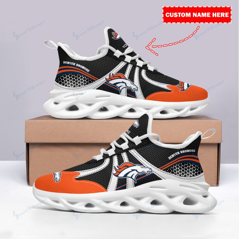 Denver Broncos Personalized Yezy Running Sneakers