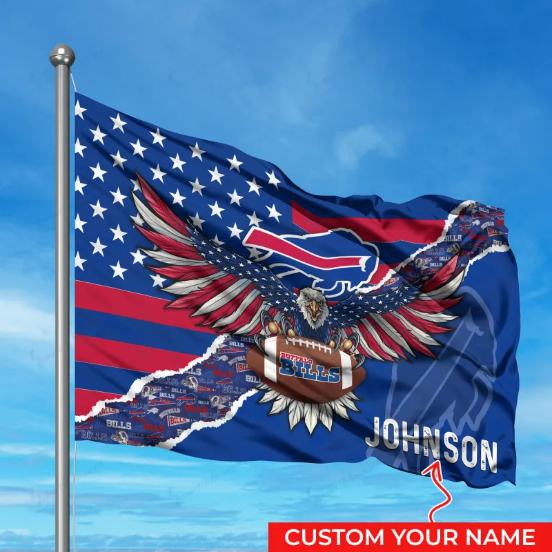Buffalo Bills Personalized Flag