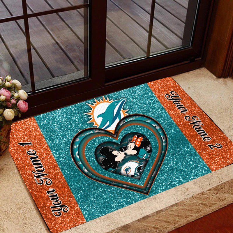 Miami Dolphins Personalized Doormat