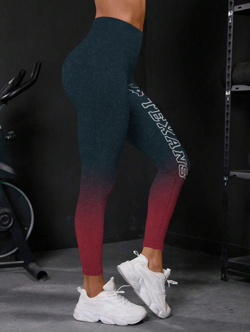 Houston Texans High Waist Push Up Printed Leggings
