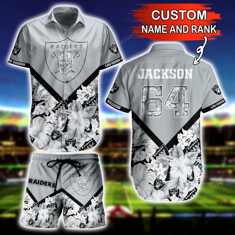 Las Vegas Raiders Personalized Shirt and Shorts