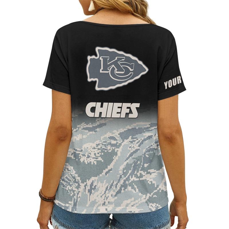 Stylish NFL V-neck T-shirt