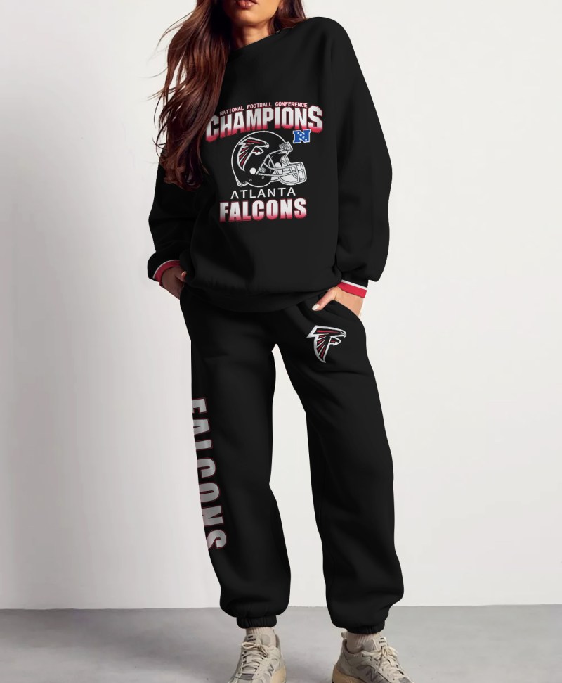 Atlanta Falcons Combo 3D Sweatsuit and Sweatpants
