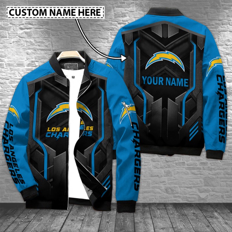 Los Angeles Chargers Personalized Bomber Jacket