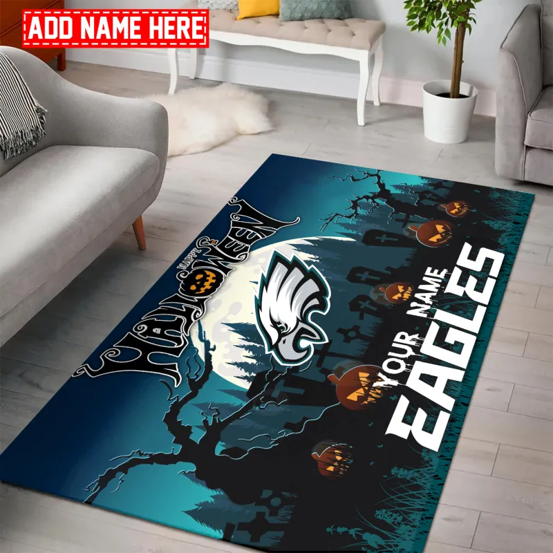 Philadelphia Eagles Personalized Rectangle Rug