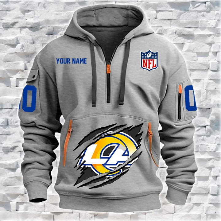 Los Angeles Rams Quarter Zip Hoodie