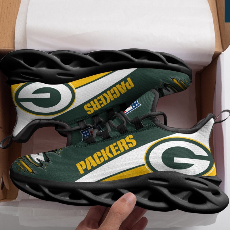 Green Bay Packers Yezy Running Sneakers 949 - Top View