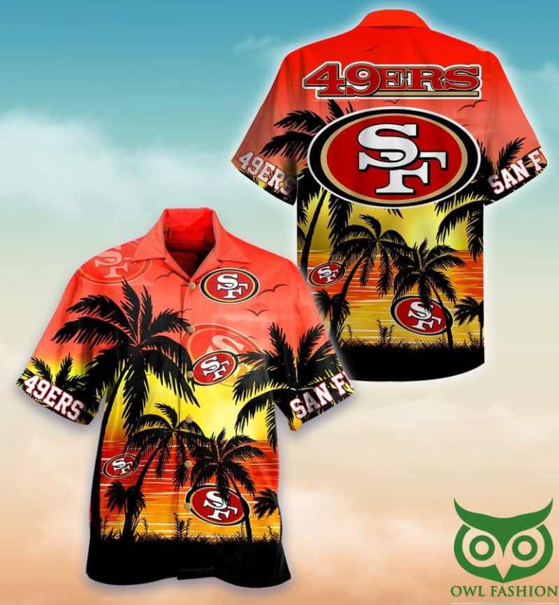 San Francisco 49ers Summer Hawaiian Shirt Sizing Chart