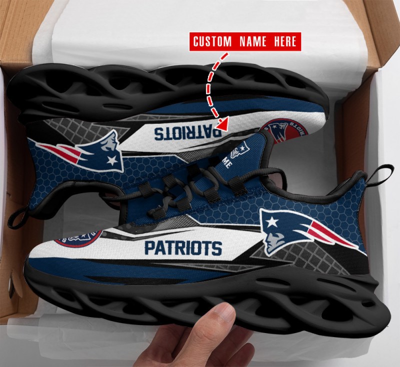 New England Patriots Personalized Yezy Running Sneakers