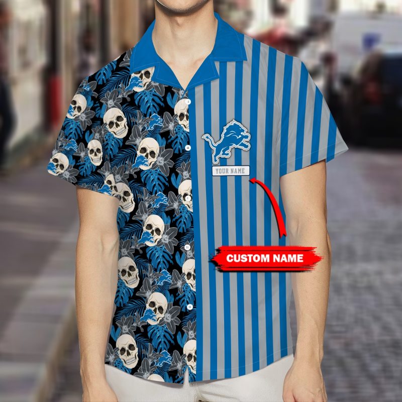 Detroit Lions Personalized Summer Hawaii Shirt