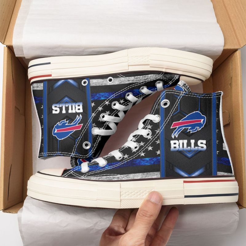 Buffalo Bills New High Top Canvas Shoes
