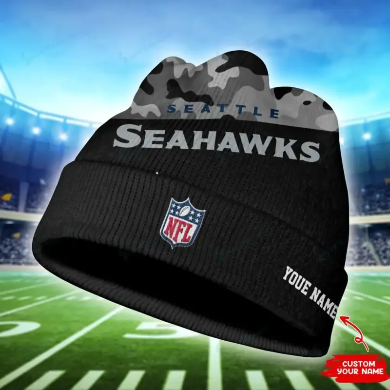Seattle Seahawks Personalized Wool Beanie
