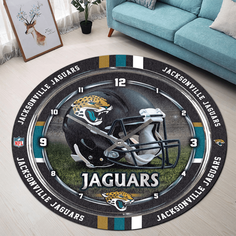 Jacksonville Jaguars Round Rug Design 1