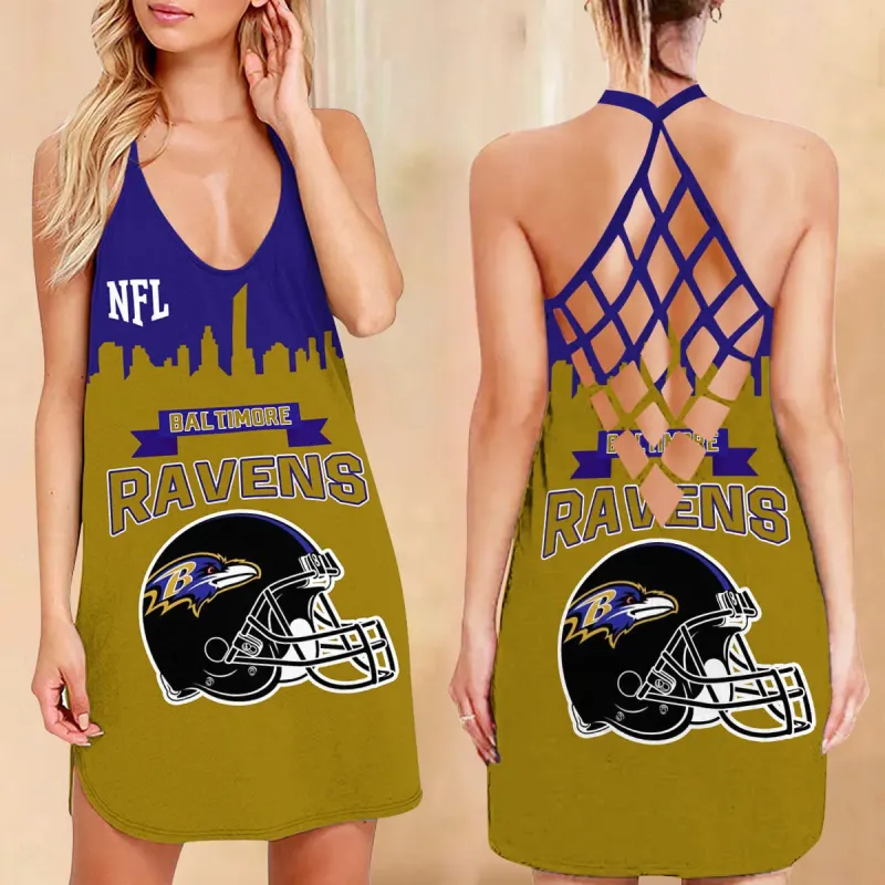 Baltimore Ravens Criss-Cross Dress