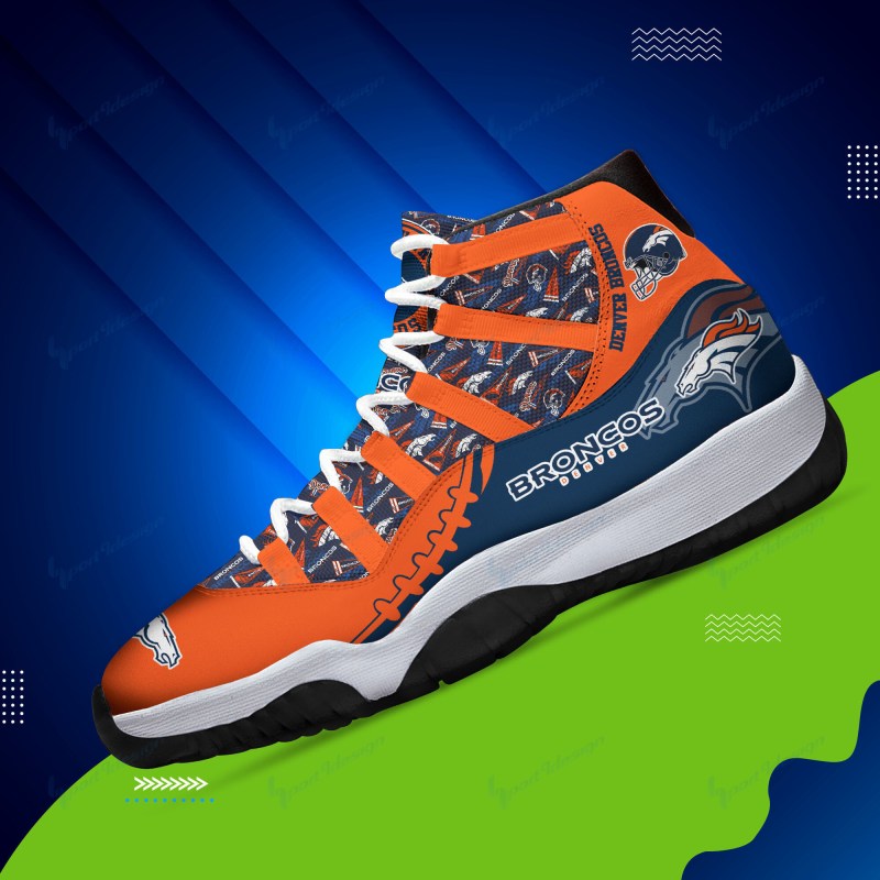 Personalized AJD11 Sneakers for Denver Broncos Fans