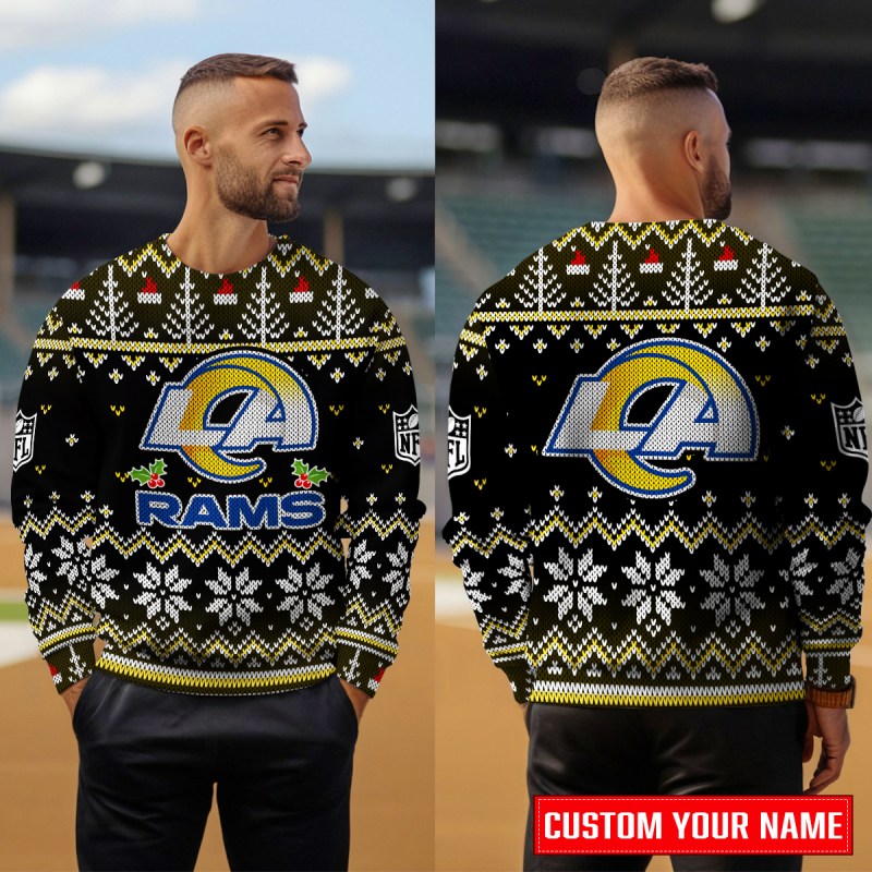 Los Angeles Rams Ugly Christmas Sweater - MKOutdoor4