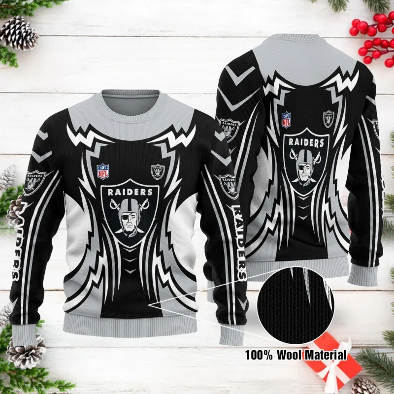 Las Vegas Raiders Ugly Christmas Sweater