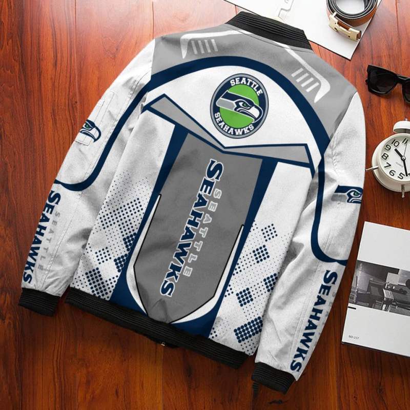 Seattle Seahawks Bomber Jacket Side