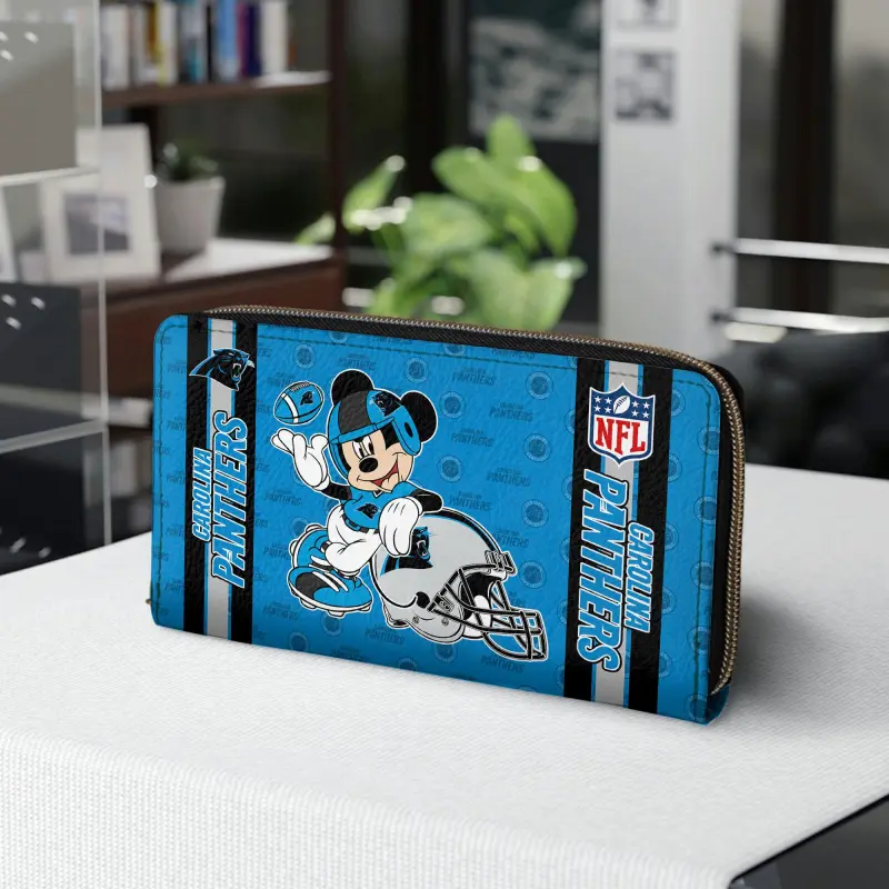Detailed View of Carolina Panthers Wallet