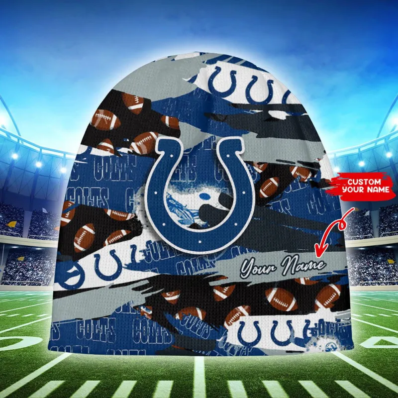 Indianapolis Colts Personalized Wool Beanie