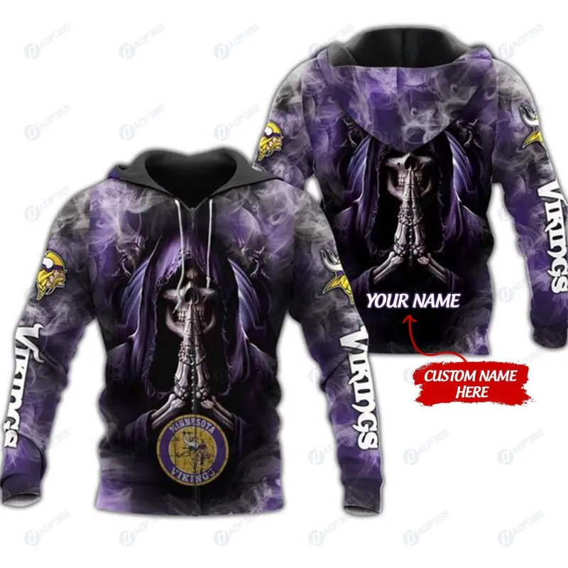 Minnesota Vikings Personalized All Over Printed Sweater