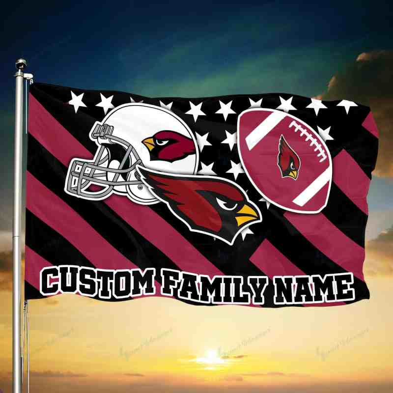 Arizona Cardinals Personalized Flag