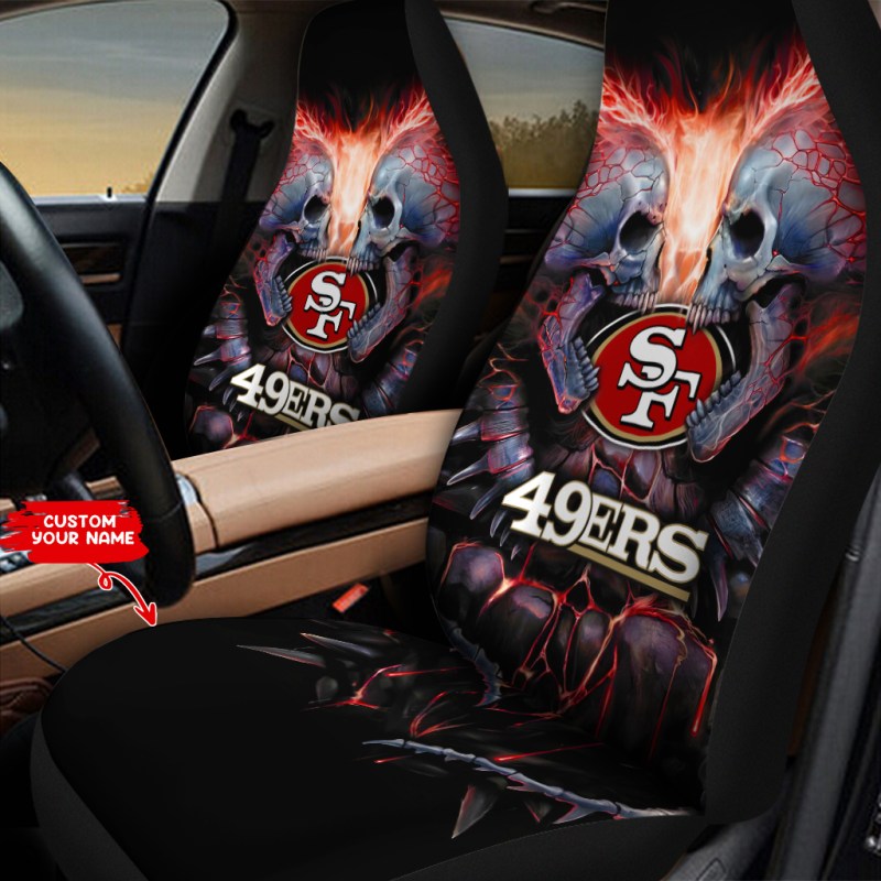 San Francisco 49ers Personalized Car Seat Cover Detail