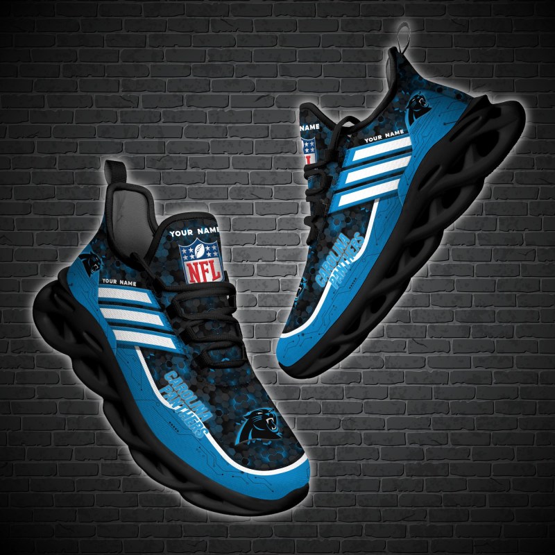 Carolina Panthers Yezy Running Sneakers