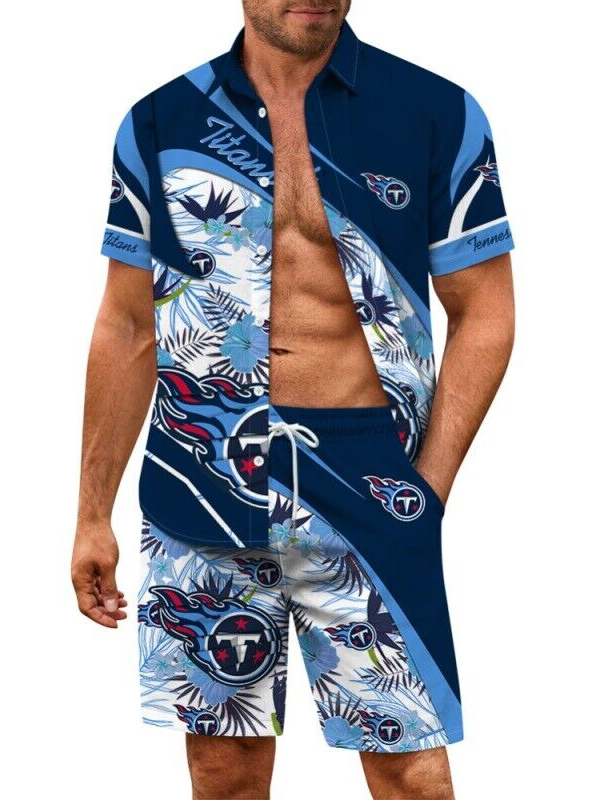 Tennessee Titans Hawaiian Shirt and Shorts