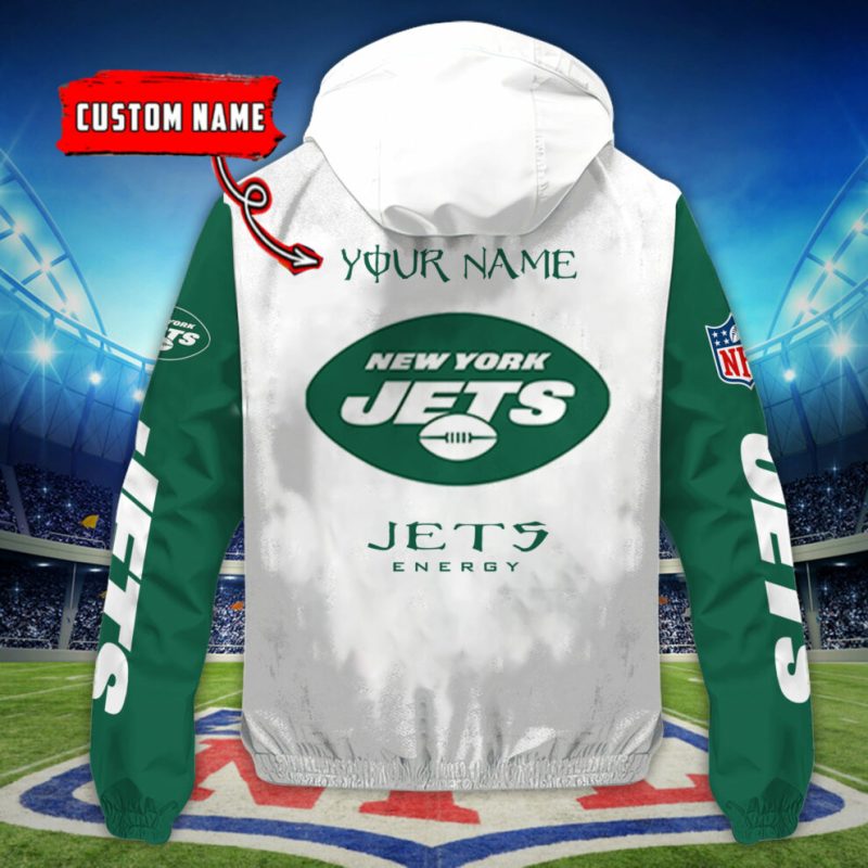 New York Jets Outdoor Jacket Back View