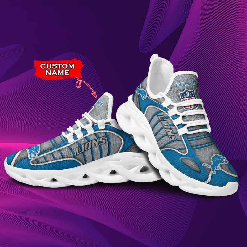 Detroit Lions Personalized Yeezy Running Sneakers 2