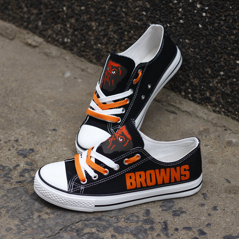 Cleveland Browns New Low Top Sneakers Back View