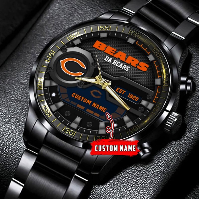 Chicago Bears Black Fashion Watch