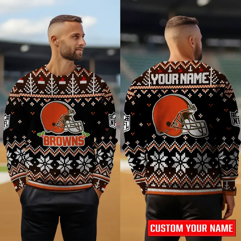 Cleveland Browns Premium Ugly Christmas Sweater - MKOutdoor4