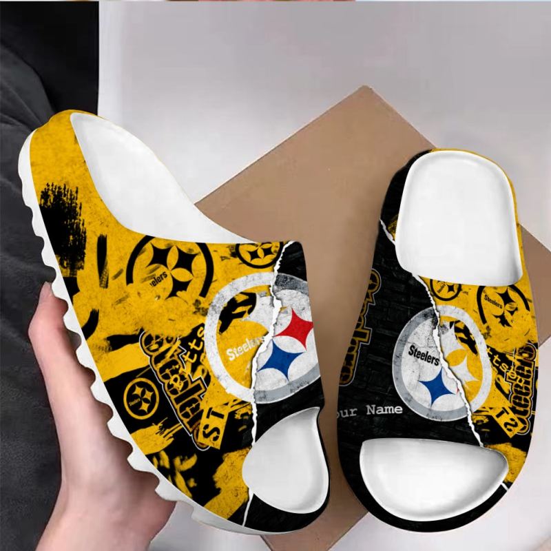 Pittsburgh Steelers Yeezy Slippers Image 2