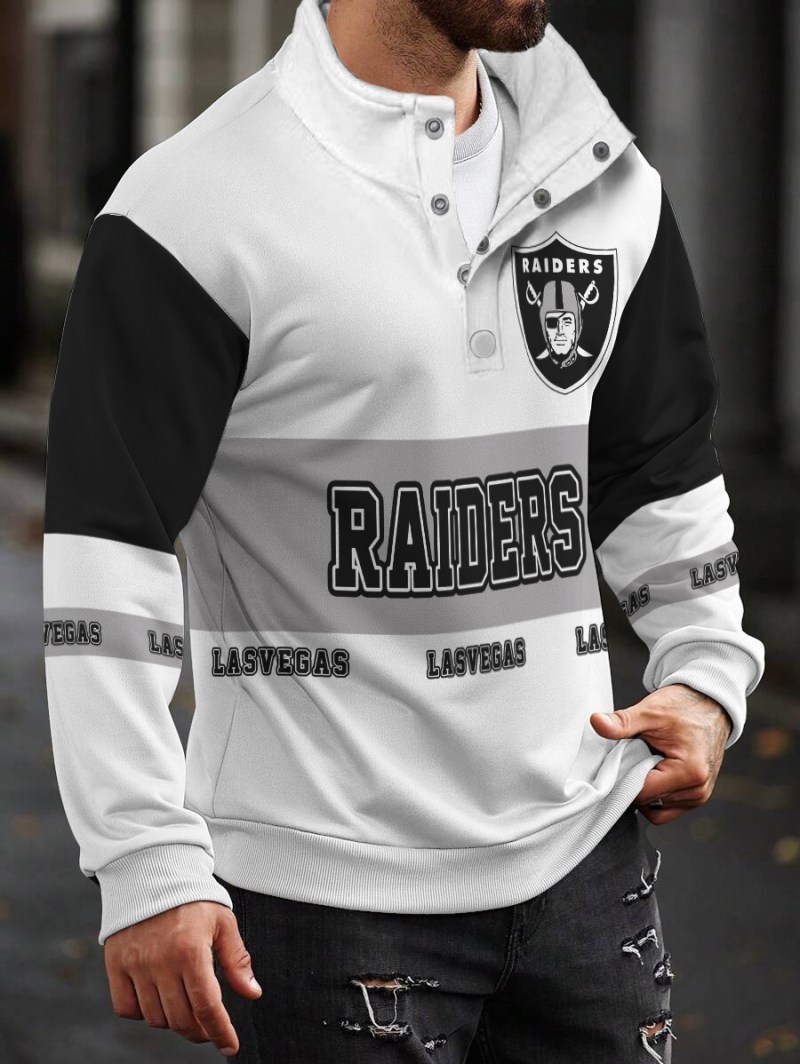Las Vegas Raiders Casual Stand Collar Sweatshirt