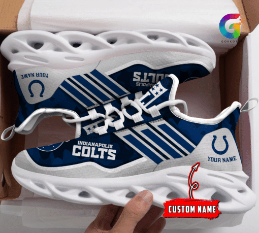 Indianapolis Colts Personalized Yezy Running Sneakers