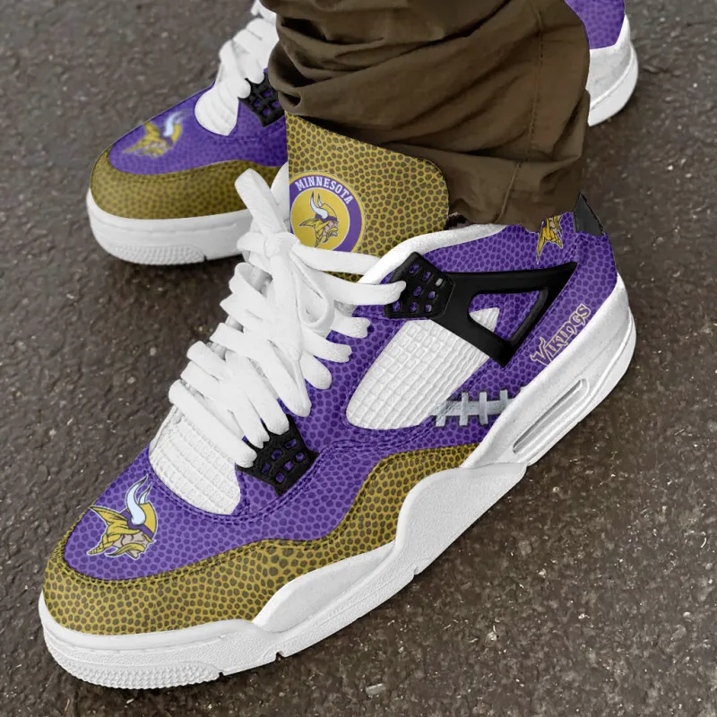 Minnesota Vikings AJ4 Sneaker Design