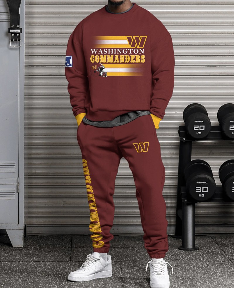 Washington Commanders Combo 3D Sweatsuit