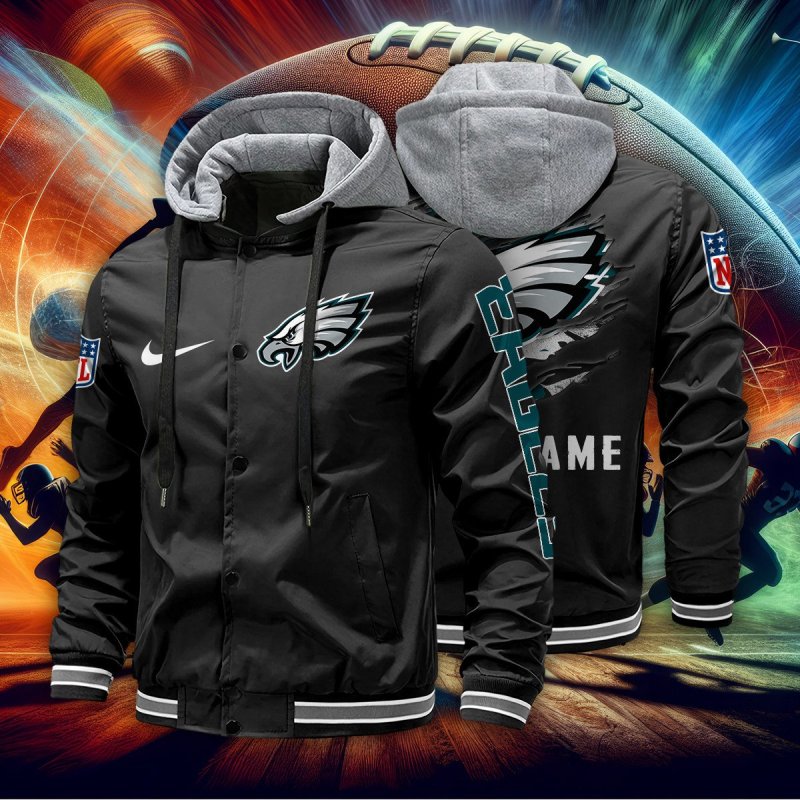 Philadelphia Eagles Personalized Baseball Jacket