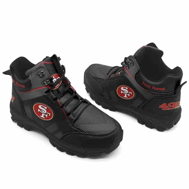 San Francisco 49ers Hiking Shoes Back View