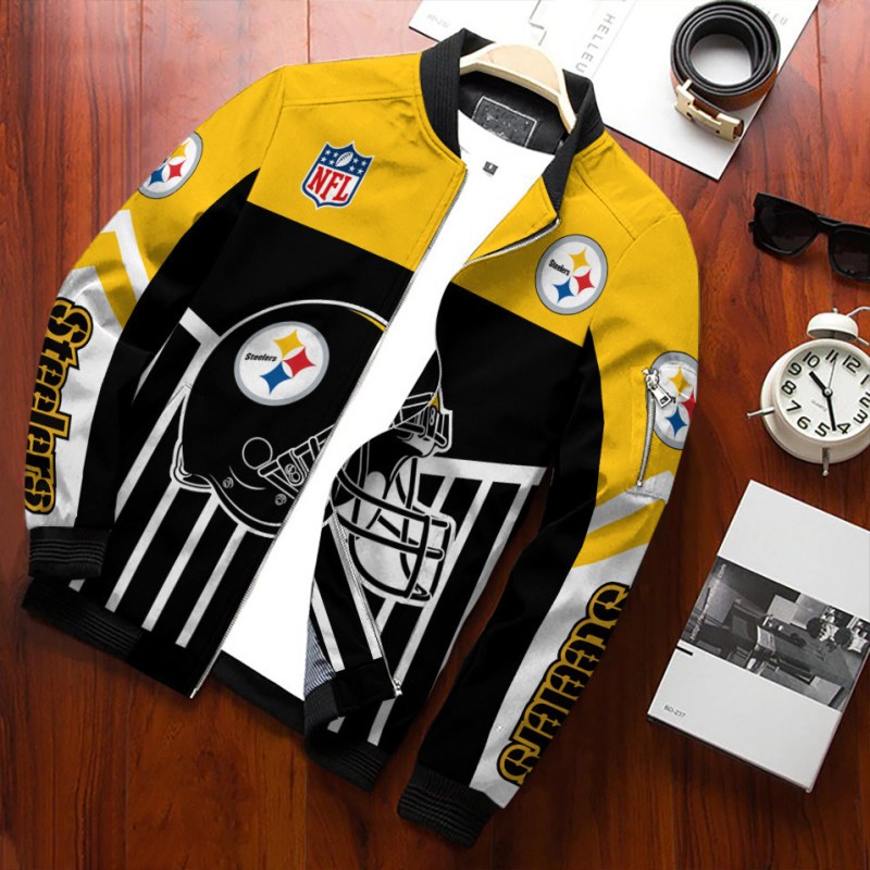Pittsburgh Steelers Bomber Jacket Detail