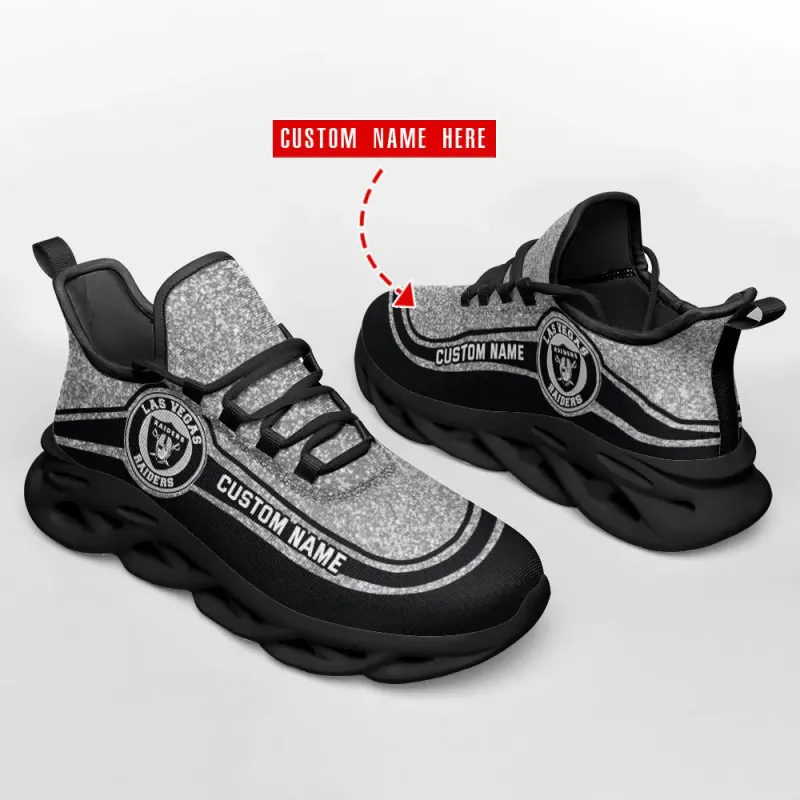 Las Vegas Raiders Personalized Yezy Running Sneakers 4