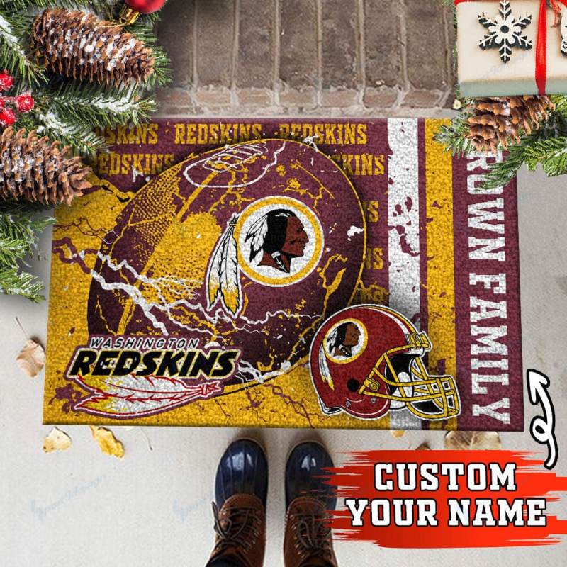 Washington Commanders Personalized Doormat