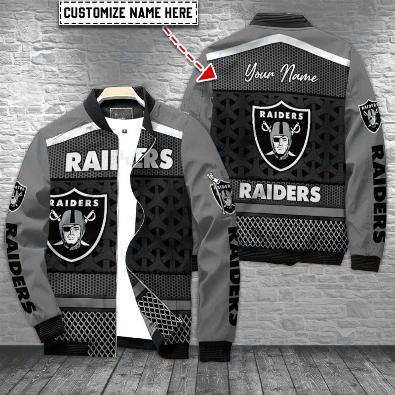 Las Vegas Raiders Personalized Bomber Jacket
