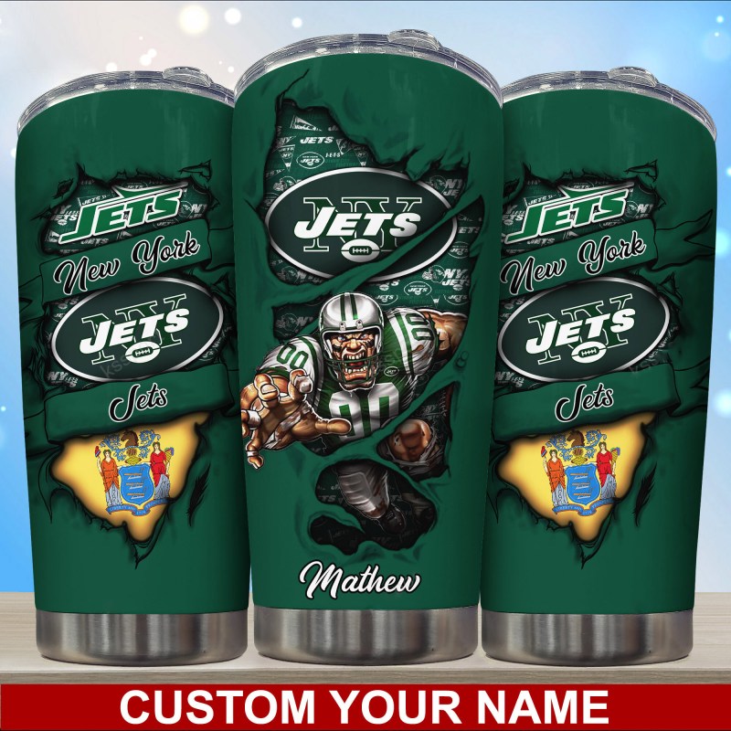 New York Jets Personalized Tumbler